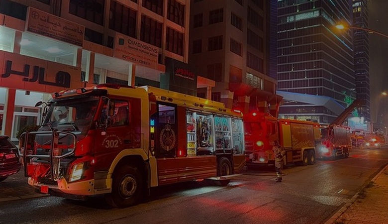 السيطرة على حريق سرداب عمارة في المرقاب