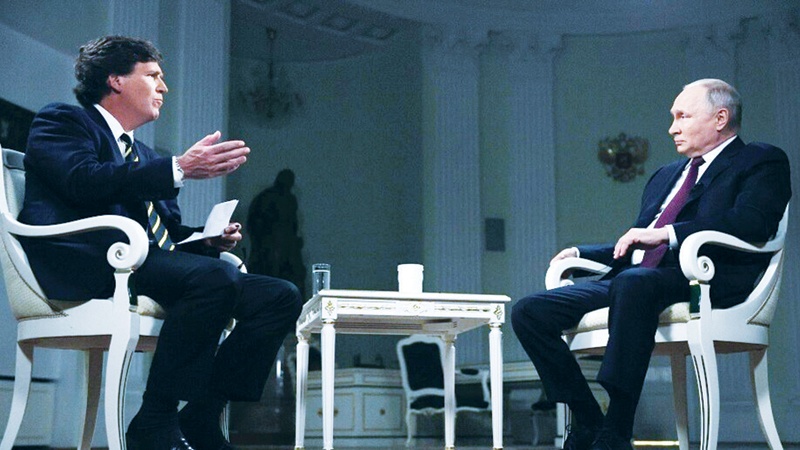 بوتين في مقابلة نادرة: هزيمتنا في أوكرانيا مستحيلة &hellip; وعالم متعدد الأقطاب لا مفر منه