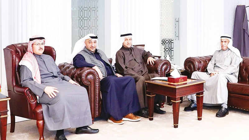 السعدون استقبل المعوشرجي وفراس الصباح ومعرفي