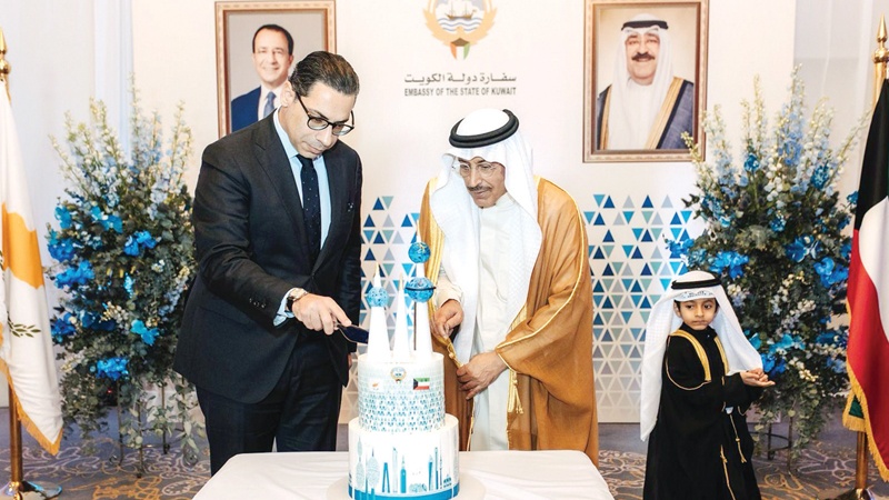 سفارة الكويت في قبرص تحتفي بالأعياد الوطنية