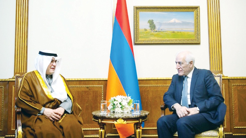 رئيس أرمينيا: نتمنى المزيدمن التقدم والازدهار للكويت