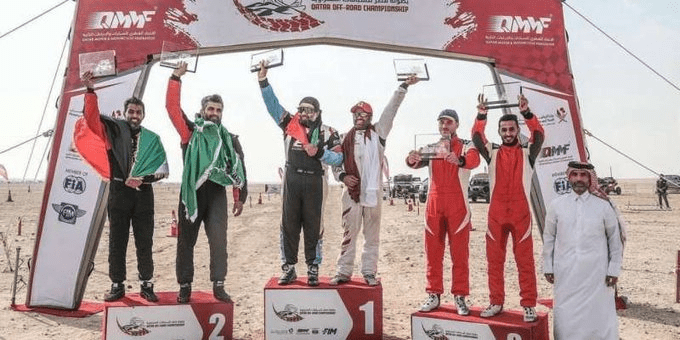 الظفيري يحقق المركز الثالث في بطولة قطر للسباقات الصحراوية