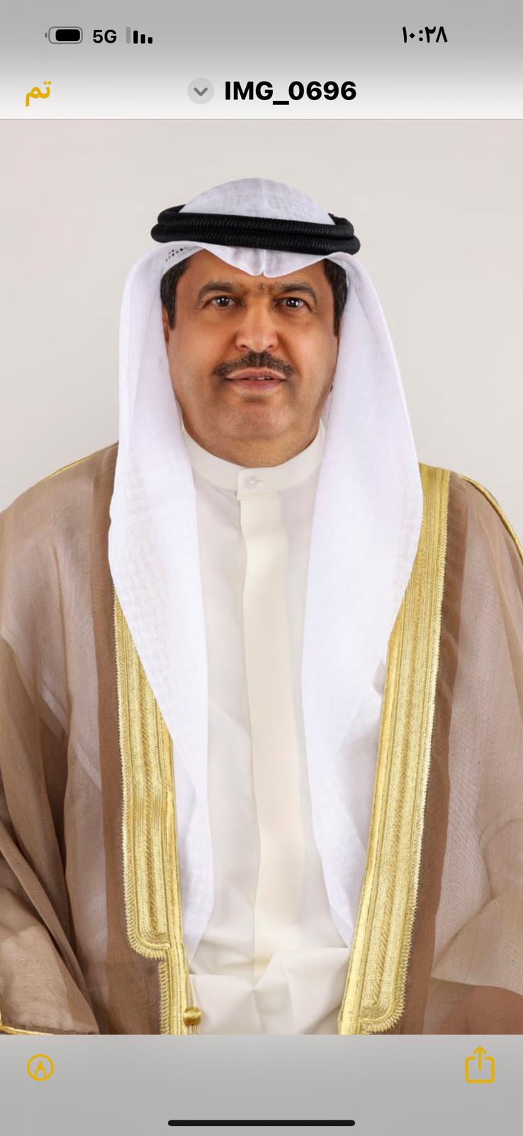 محافظ حولي والعاصمة بالوكالة يهنئ القيادة السياسية بذكرى الأعياد الوطنية