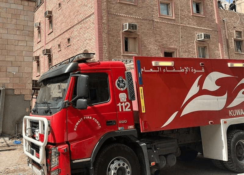 إصابة شخص في حريق منزل بالجليب